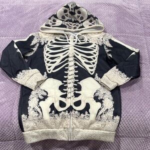 HALLOWEEN 🎃 Skeleton Print Hoodie